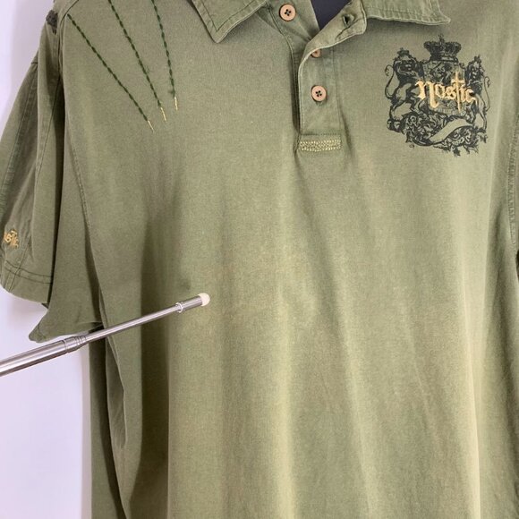 Nostic Men's Y2K Vintage Embroidered Short Sleeve Polo Shirt Size 3XL - Picture 9 of 14